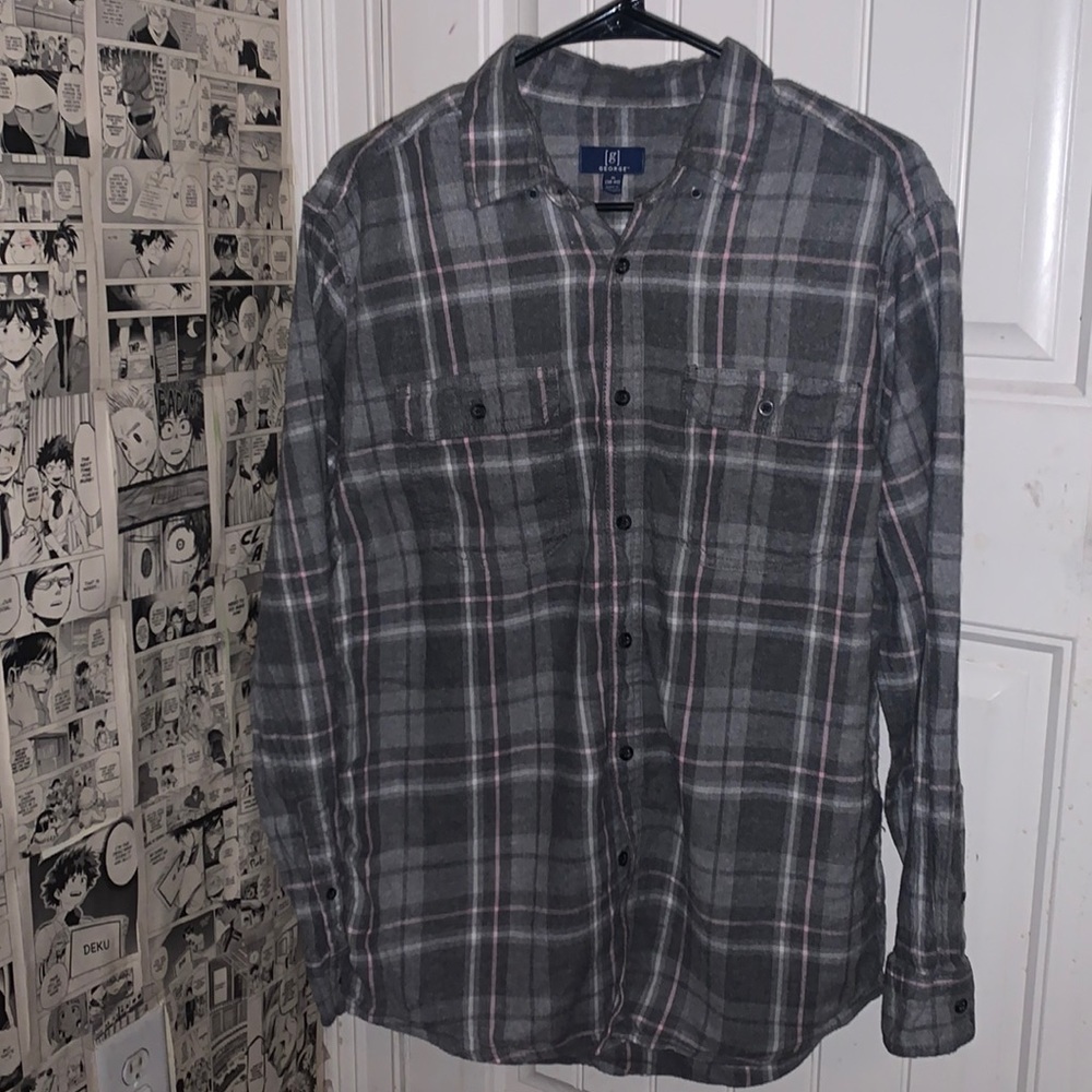 George Men's Plaid Shirts